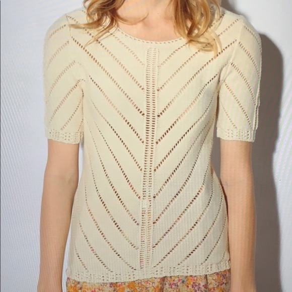 Urban Outfitters Sweaters - UO Lyell Chevron Cream Sweater